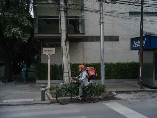 Man riding bike.